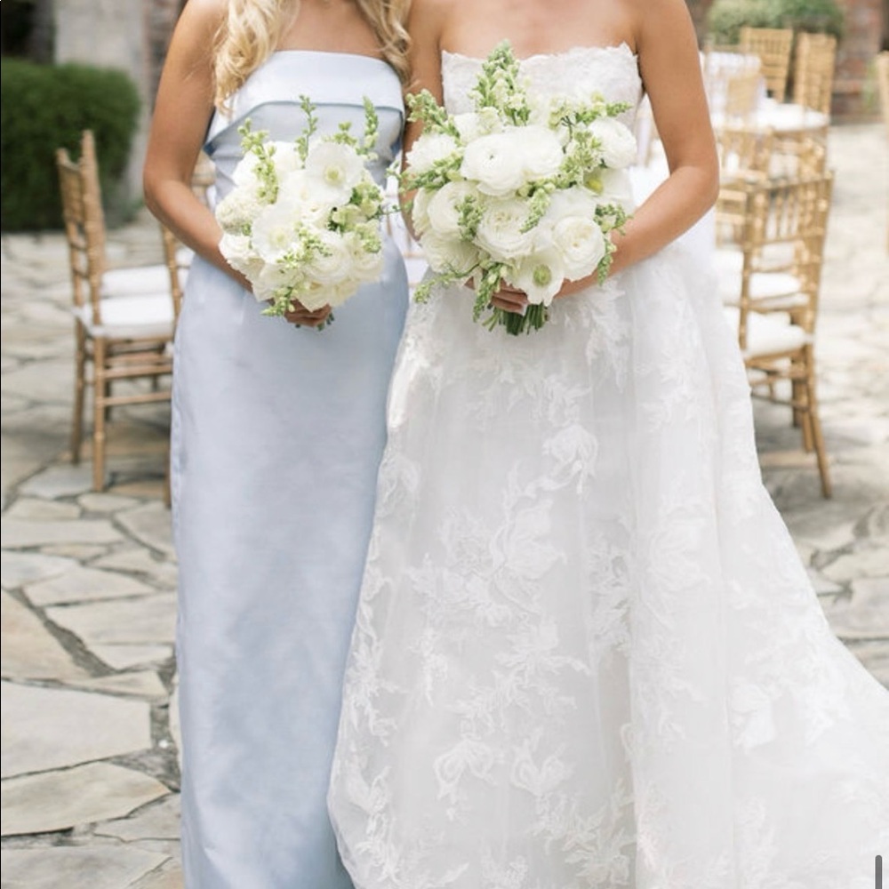 Lula Kate Strapless Eva Bodice w Brunch Skirt w Bengaline fabric, Blue Heaven, 4